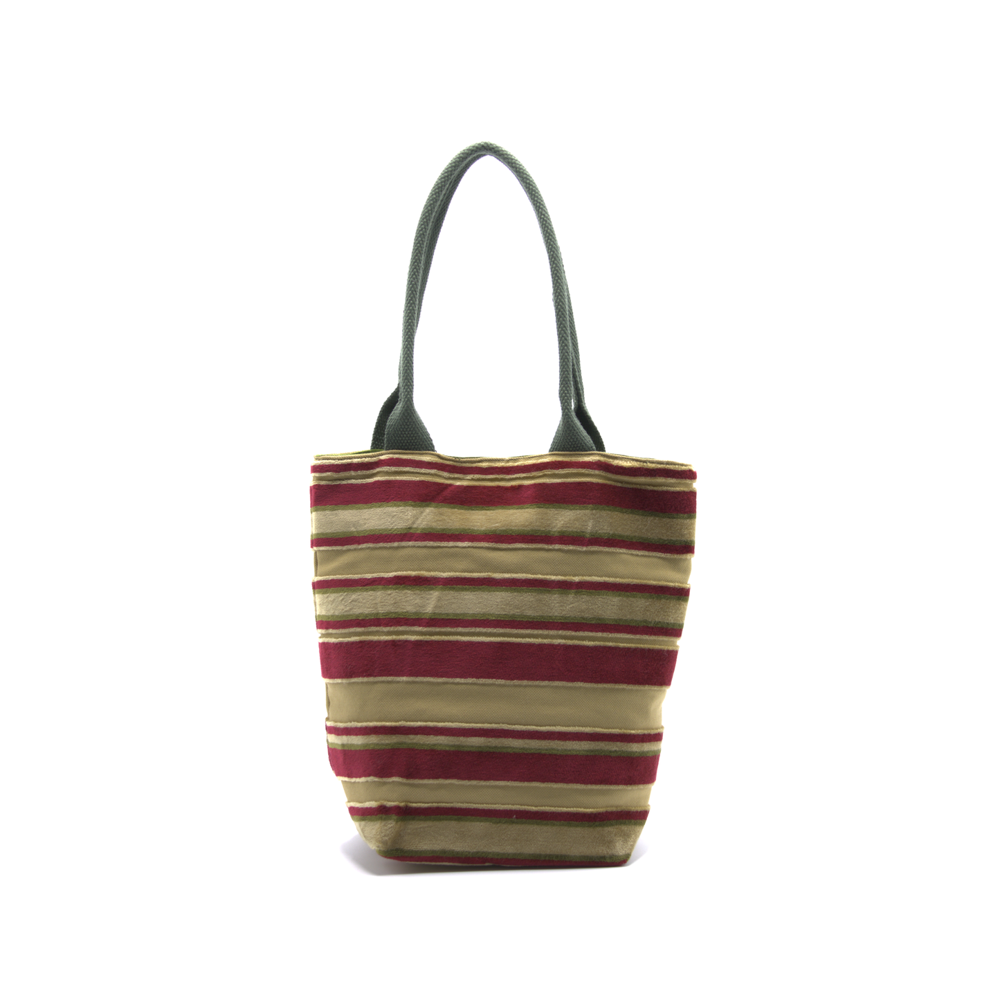 TOTE Coco Rayé - rosso e verde